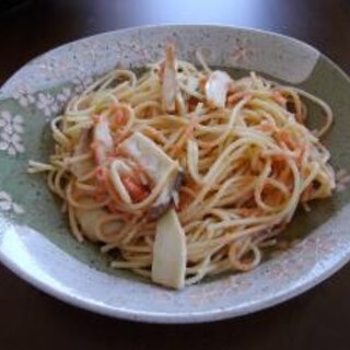 エリンギのたらこパスタ